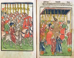 Llegada del antipapa Juan XXIII (c.1370-1419) al Concilio de Constanza en 1414, 1483